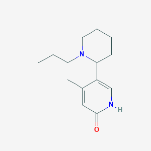 molecular formula C14H22N2O B11807593 4-Methyl-5-(1-propylpiperidin-2-yl)pyridin-2(1H)-one 
