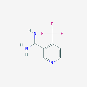 molecular formula C7H6F3N3 B11807598 4-(Trifluoromethyl)nicotinimidamide 
