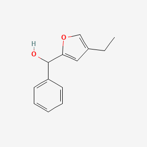 molecular formula C13H14O2 B11807653 (4-Ethylfuran-2-yl)(phenyl)methanol 