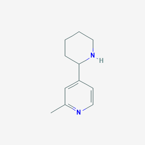 molecular formula C11H16N2 B11807689 2-Methyl-4-(piperidin-2-yl)pyridine 