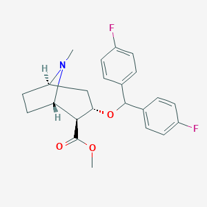 molecular formula C23H25F2NO3 B118077 Difluoropine CAS No. 156774-35-5