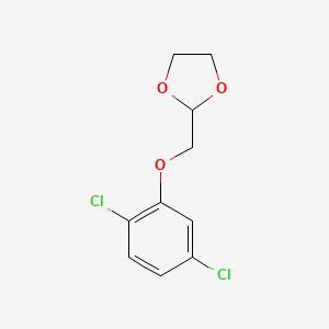 molecular formula C10H10Cl2O3 B11807890 2-(2,5-Dichloro-phenoxy)methyl-1,3-dioxolane 