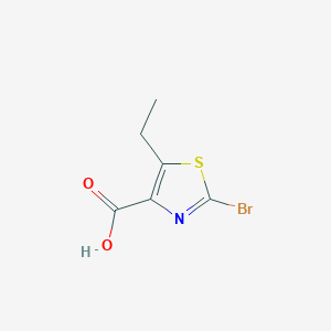 molecular formula C6H6BrNO2S B11807957 2-Bromo-5-ethylthiazole-4-carboxylic acid 