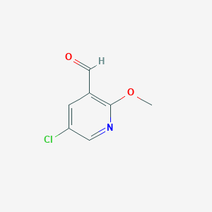 molecular formula C7H6ClNO2 B011808 5-氯-2-甲氧基烟酰醛 CAS No. 103058-88-4