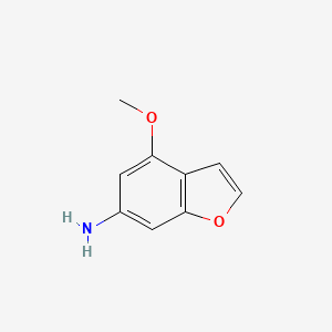 molecular formula C9H9NO2 B11808047 4-Methoxybenzofuran-6-amine 