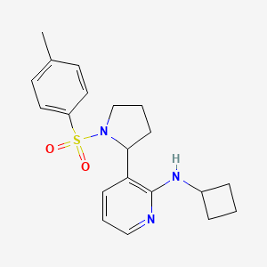 molecular formula C20H25N3O2S B11808116 N-Cyclobutyl-3-(1-tosylpyrrolidin-2-yl)pyridin-2-amine 