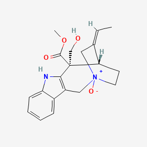 molecular formula C20H24N2O4 B1180813 Vallesamine N-oxide CAS No. 126594-73-8