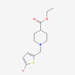 molecular formula C13H18FNO2S B11808149 Ethyl 1-((5-fluorothiophen-2-yl)methyl)piperidine-4-carboxylate CAS No. 1245771-48-5