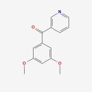 molecular formula C14H13NO3 B11808301 (3,5-Dimethoxyphenyl)(pyridin-3-yl)methanone 