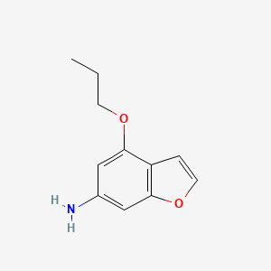 molecular formula C11H13NO2 B11808303 4-Propoxybenzofuran-6-amine CAS No. 1330752-97-0