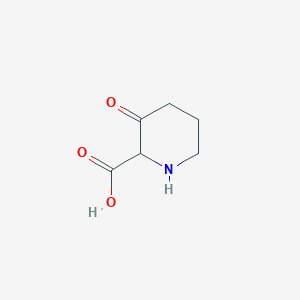 molecular formula C6H9NO3 B11808345 3-Oxopiperidine-2-carboxylic acid 
