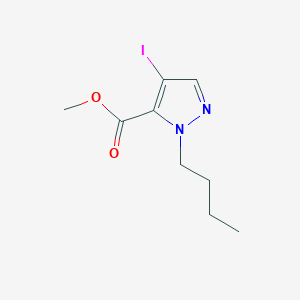 molecular formula C9H13IN2O2 B11808434 Methyl 1-butyl-4-iodo-1H-pyrazole-5-carboxylate 