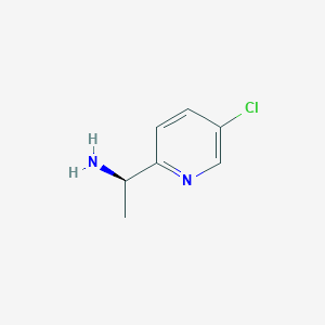 molecular formula C7H9ClN2 B11808512 (R)-1-(5-Chloropyridin-2-yl)ethanamine 