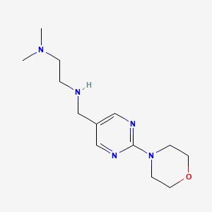 molecular formula C13H23N5O B11808578 N1,N1-Dimethyl-N2-((2-morpholinopyrimidin-5-yl)methyl)ethane-1,2-diamine 
