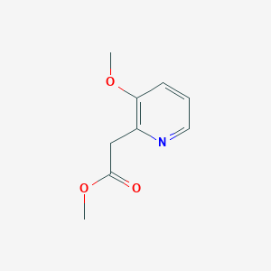 molecular formula C9H11NO3 B11808613 Methyl 2-(3-methoxypyridin-2-YL)acetate 