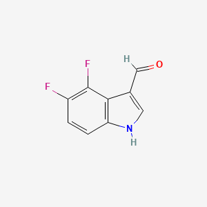 molecular formula C9H5F2NO B11808644 4,5-Difluoro-1H-indole-3-carbaldehyde 