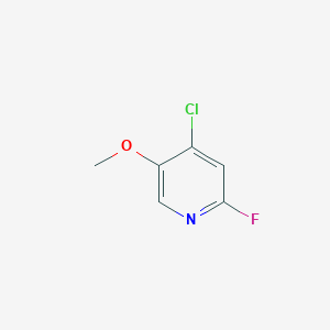 molecular formula C6H5ClFNO B11808670 4-Chloro-2-fluoro-5-methoxypyridine CAS No. 1227502-63-7
