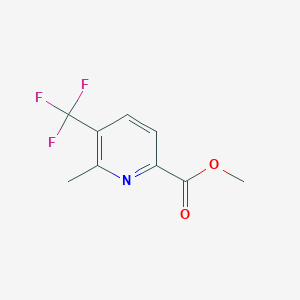 molecular formula C9H8F3NO2 B11808675 Methyl 6-methyl-5-(trifluoromethyl)picolinate 