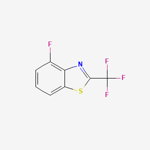 molecular formula C8H3F4NS B11808860 4-Fluoro-2-(trifluoromethyl)benzo[d]thiazole 