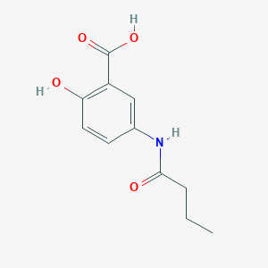 molecular formula C11H13NO4 B118089 5-Butanamido-2-hydroxybenzoic acid CAS No. 93968-81-1