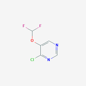 molecular formula C5H3ClF2N2O B11808935 4-Chloro-5-(difluoromethoxy)pyrimidine 