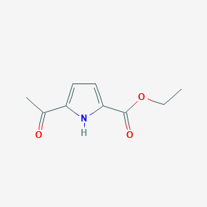molecular formula C9H11NO3 B11808947 Ethyl 5-acetyl-1H-pyrrole-2-carboxylate CAS No. 119647-70-0