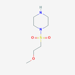 molecular formula C7H16N2O3S B11808962 1-((2-Methoxyethyl)sulfonyl)piperazine 