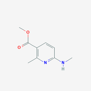 molecular formula C9H12N2O2 B11809056 Methyl 2-methyl-6-(methylamino)nicotinate 