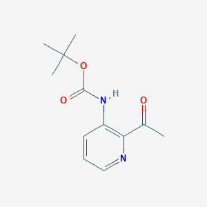 molecular formula C12H16N2O3 B11809103 tert-Butyl (2-acetylpyridin-3-yl)carbamate 