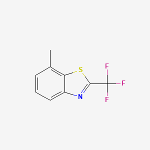 molecular formula C9H6F3NS B11809212 7-Methyl-2-(trifluoromethyl)benzo[d]thiazole 