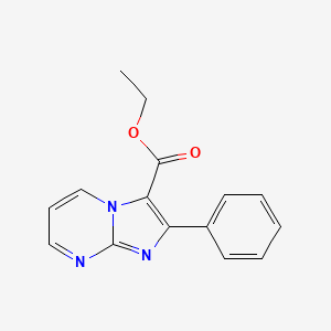 molecular formula C15H13N3O2 B11809214 Ethyl 2-phenylimidazo[1,2-A]pyrimidine-3-carboxylate 