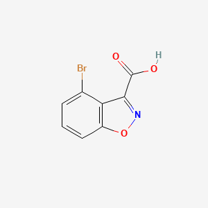 molecular formula C8H4BrNO3 B11809328 4-Bromobenzo[d]isoxazole-3-carboxylic acid CAS No. 1352394-84-3