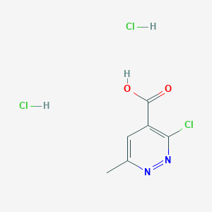 molecular formula C6H7Cl3N2O2 B11809462 3-Chloro-6-methylpyridazine-4-carboxylic acid dihydrochloride 