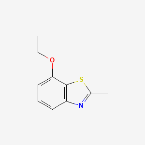 molecular formula C10H11NOS B11809483 7-Ethoxy-2-methylbenzo[d]thiazole 