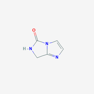 molecular formula C5H5N3O B11809499 6,7-Dihydro-5H-imidazo[1,5-a]imidazol-5-one 