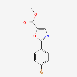 molecular formula C11H8BrNO3 B11809552 Methyl 2-(4-bromophenyl)oxazole-5-carboxylate CAS No. 1206984-00-0