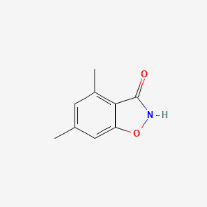 molecular formula C9H9NO2 B11809559 4,6-Dimethylbenzo[d]isoxazol-3-ol 