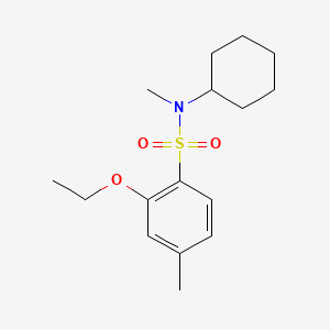 molecular formula C16H25NO3S B1180959 N-cyclohexyl-2-ethoxy-N,4-dimethylbenzenesulfonamide 