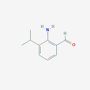molecular formula C10H13NO B11809859 2-Amino-3-isopropylbenzaldehyde 
