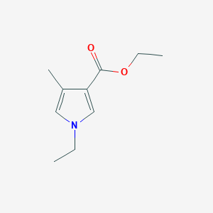 molecular formula C10H15NO2 B11809902 Ethyl 1-ethyl-4-methyl-1H-pyrrole-3-carboxylate 