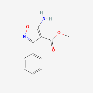 molecular formula C11H10N2O3 B11809943 Methyl5-amino-3-phenylisoxazole-4-carboxylate 