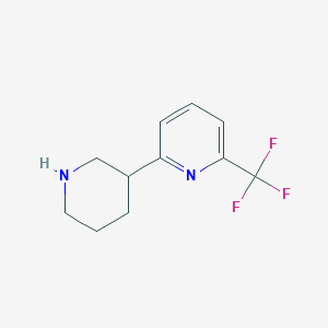 molecular formula C11H13F3N2 B11809951 2-(Piperidin-3-yl)-6-(trifluoromethyl)pyridine 