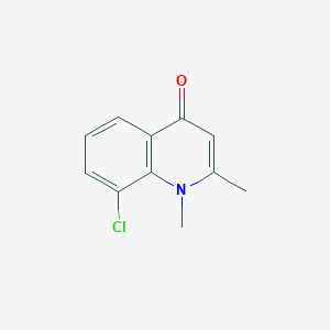 molecular formula C11H10ClNO B11809970 8-Chloro-1,2-dimethylquinolin-4(1H)-one 