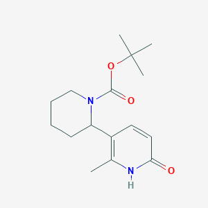 molecular formula C16H24N2O3 B11809975 tert-Butyl 2-(6-hydroxy-2-methylpyridin-3-yl)piperidine-1-carboxylate 