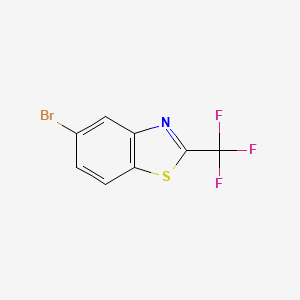 molecular formula C8H3BrF3NS B11809985 5-Bromo-2-(trifluoromethyl)benzo[d]thiazole 