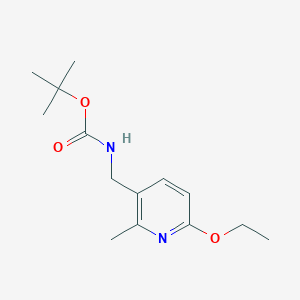 molecular formula C14H22N2O3 B11809991 tert-Butyl ((6-ethoxy-2-methylpyridin-3-yl)methyl)carbamate 