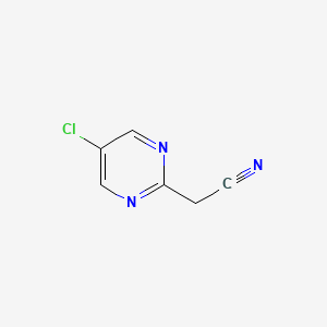 molecular formula C6H4ClN3 B11810005 2-(5-Chloropyrimidin-2-yl)acetonitrile 