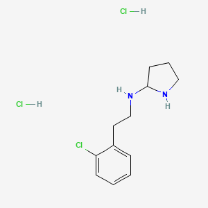 molecular formula C12H19Cl3N2 B11810114 N-(2-Chlorophenethyl)pyrrolidin-2-amine dihydrochloride 