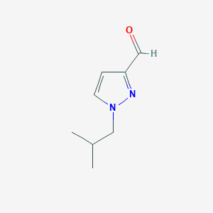 molecular formula C8H12N2O B11810122 1-Isobutyl-1H-pyrazole-3-carbaldehyde 