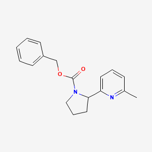 molecular formula C18H20N2O2 B11810157 Benzyl 2-(6-methylpyridin-2-yl)pyrrolidine-1-carboxylate 